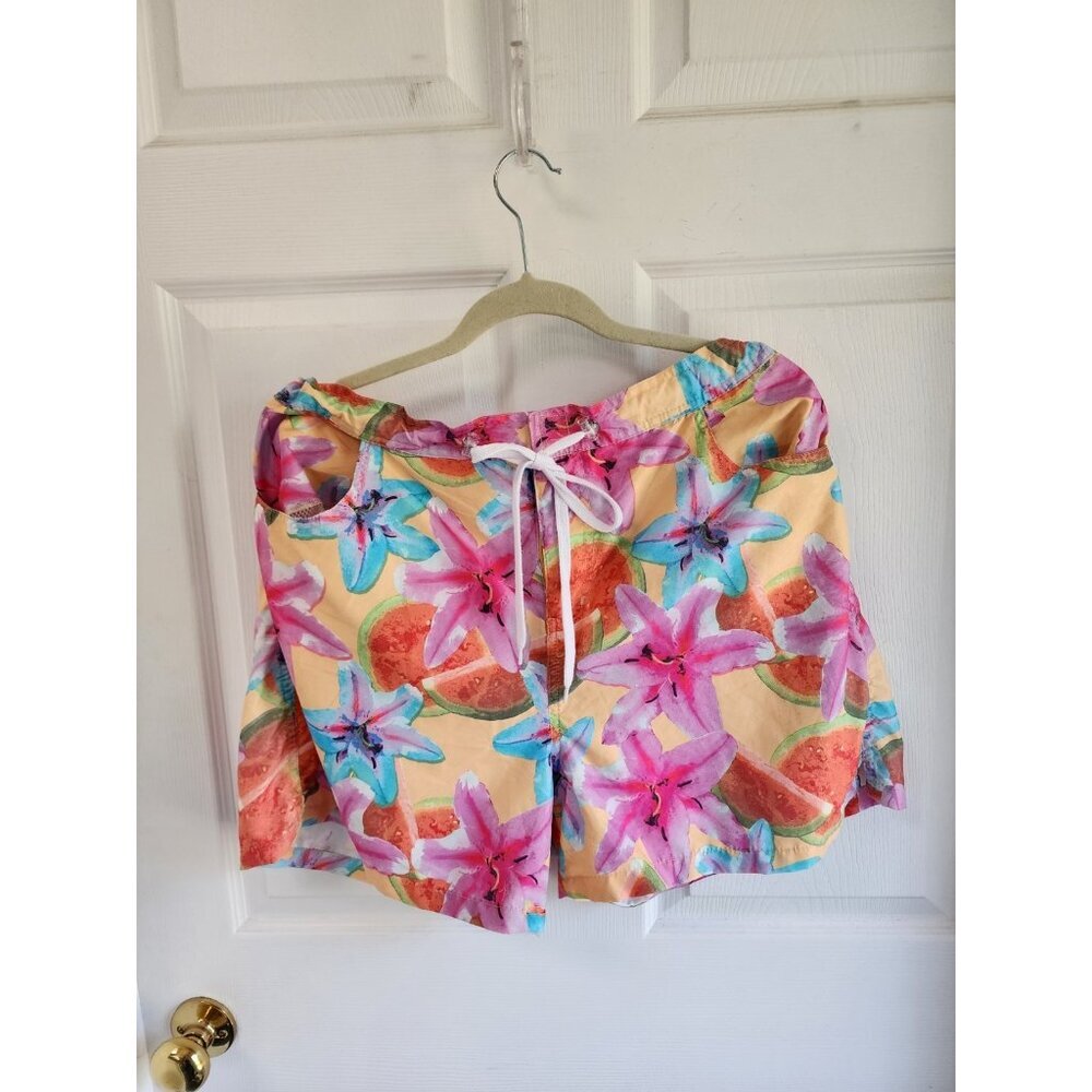 Body Glove Women's Swim Trunks Board Shorts  Tropical Print size XXL EUC